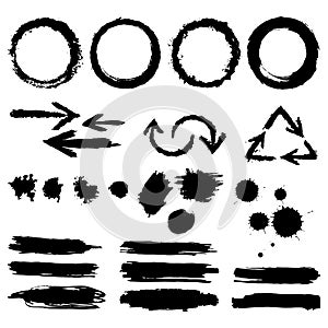 Set of ink design elements