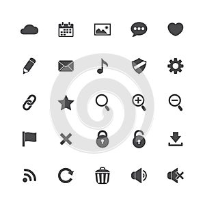 Set of interface vector icons