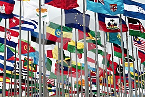 Set of International Flags