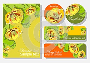 set invitations and flyers