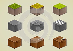 Set of isometric grounds