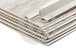 Set of items for pvc wall and ceiling