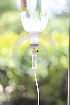 Set iv fluid intravenous.