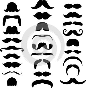 Set of ized Mustaches photo