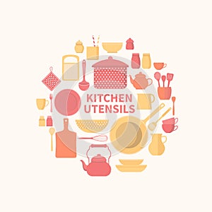 Set of kitchen icons