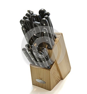 Set of kitchen knifes