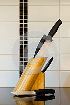 Set of kitchen knifes