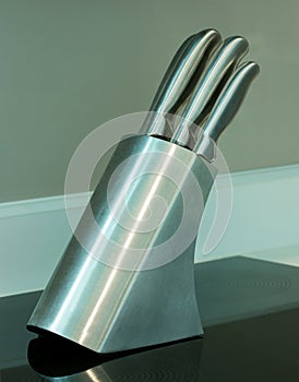 Set of kitchen knifes