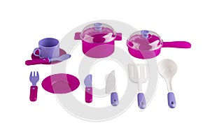 Set of kitchen utensil toys