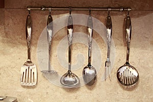 Set of kitchen utensils