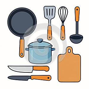 a set of kitchen utensils