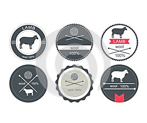 Set of labels, badges and design elements