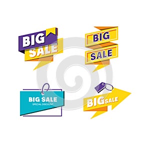 Set labels of big sale