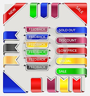 Set of labels,tags and stickers.