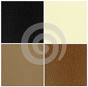 Set of leather textures