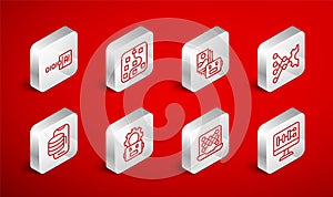 Set line Algorithm, Neural network, Artificial intelligence robot, Binary code, Robot setting and Cloud technology data