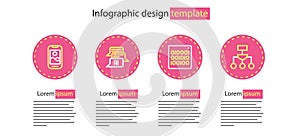 Set line Binary code, Algorithm, Chat bot and Mobile phone icon. Vector