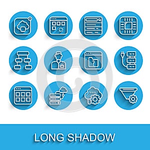 Set line Browser files, Network cloud connection, Cloud technology data transfer, Filter setting, Analyst engineer