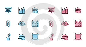 Set line Chalkboard, Geometric figure Cone, Cube, with diagram, Graph, schedule, chart,, Mathematics function cosine