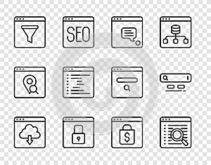 Set line Cloud download, Search engine, New chat messages notification, Secure your site with HTTPS, SSL, Browser window