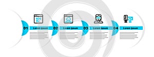 Set line Computer monitor screen, Hacker coder, Cloud technology data transfer and Page with 404 error icon. Vector