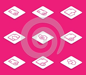 Set line Delete folder, Finance document, Upload file, Next page arrow, Add cloud, Document and check mark and with