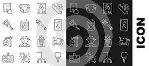 Set line Dental implant, Electric wheelchair, Separated toilet for disabled, X-ray shots, Press the SOS button, Crutch