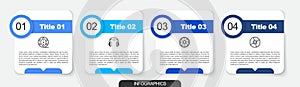 Set line Film reel, Headphones, Camera shutter and CD or DVD disk. Business infographic template. Vector