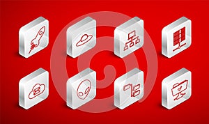 Set line FTP operation successful, UFO flying spaceship, Computer network, Server, Data, Web Hosting, Folder tree