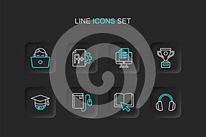 Set line Headphones, img