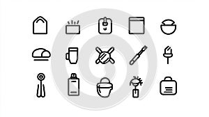 Set of Line Icons