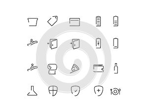 Set of line icons web interfaces