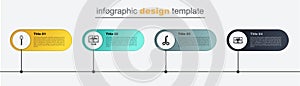 Set line Laptop with cardiogram, Medical scissors, Monitor and Sperm. Business infographic template. Vector