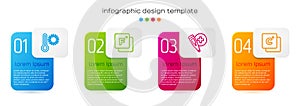 Set line Meteorology thermometer, Fahrenheit, Digital and Celsius. Business infographic template. Vector