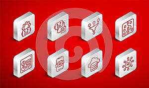 Set line Neural network, Artificial intelligence robot, Funnel filter, Cloud database, Robot setting, AI and Computer