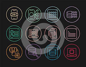 Set line Processor CPU, Web developer programming code, Binary, Neural network, Computer api interface, Artificial