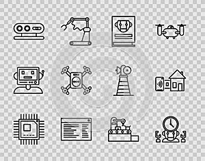 Set line Processor with microcircuits CPU, User manual, Software, web developer programming code, 3d scanning system