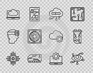 Set line Processor, Virtual reality, Internet of things, RAM, random access memory, Cloud technology data transfer