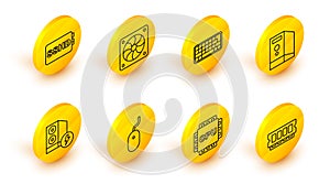 Set line RAM, random access memory, Processor with CPU, Computer mouse, Case of computer, Keyboard, cooler and SSHD card