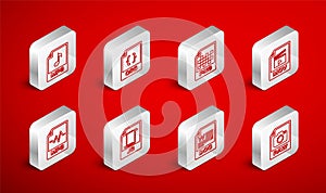 Set line RAW file document, CSS, PNG, MOV, DOC, MP3, JS and icon. Vector