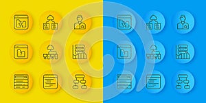 Set line Search engine, File missing, Computer network, Hierarchy organogram chart, Server, Data, Web Hosting, Broken
