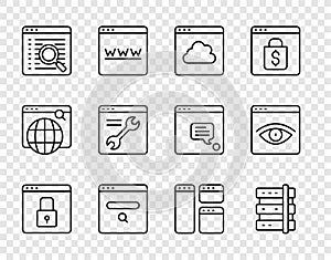 Set line Secure your site with HTTPS, SSL, Server, Cloud technology data transfer, Search engine, Browser setting