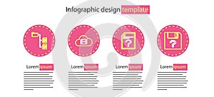 Set line Unknown document, Cloud mail server and Folder tree icon. Vector