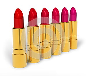 Set of lipsticks