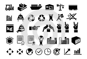 Set of logistic icons 2