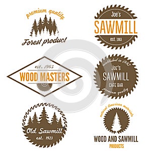 Set of logo, labels, badges and logotype elements