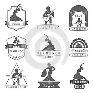 Set Logos and Badges Flamenco photo