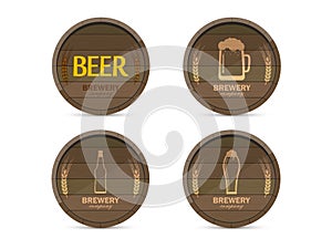 Set of logos of the brewery
