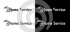 A set of logos for home care and real estate sales