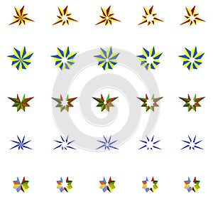 A set of logos, icons and graphical elements